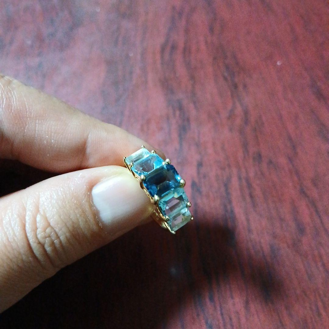 ブルートパーズ18金