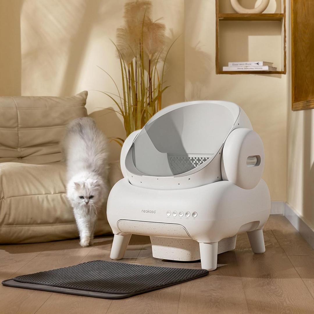 Neakasa 全自動猫トイレ 開放式広々設計 完全密封消臭 専用アプリ遠隔管理