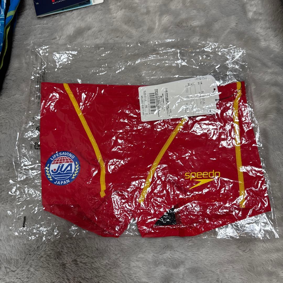 speedo JLA Men's Box レッド 競泳水着