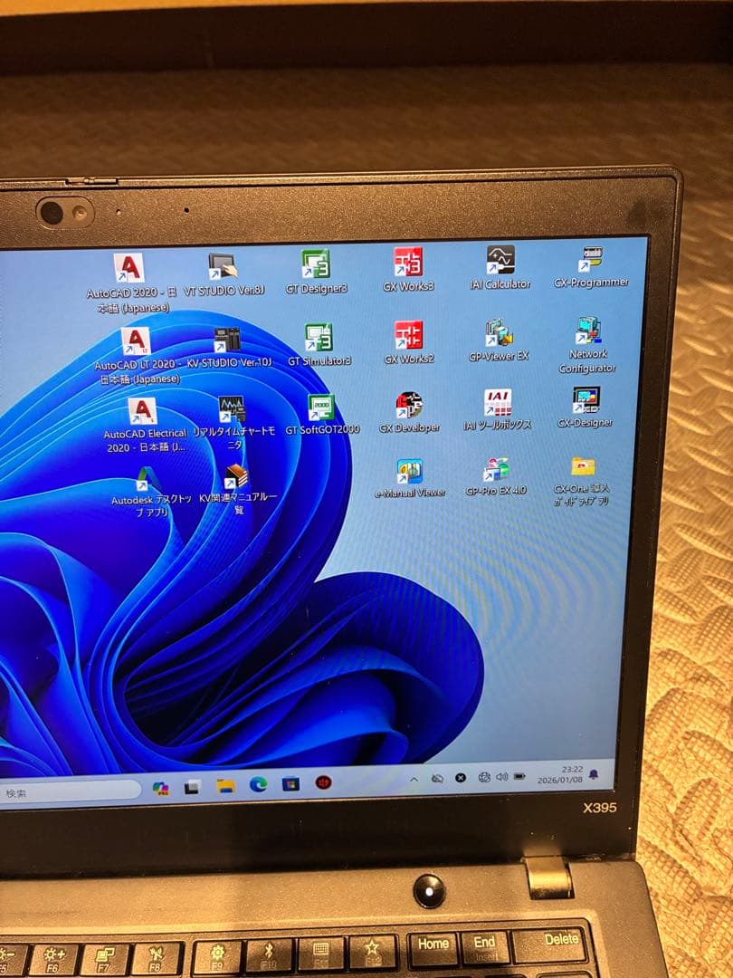 ThinkPad X395 AutoCAD PLCソフト多数インストール済み