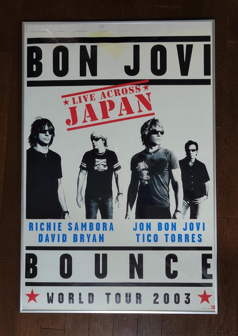 BON JOVI ボン・ジョヴィ BOUNCE ジャパンツアー ポスター