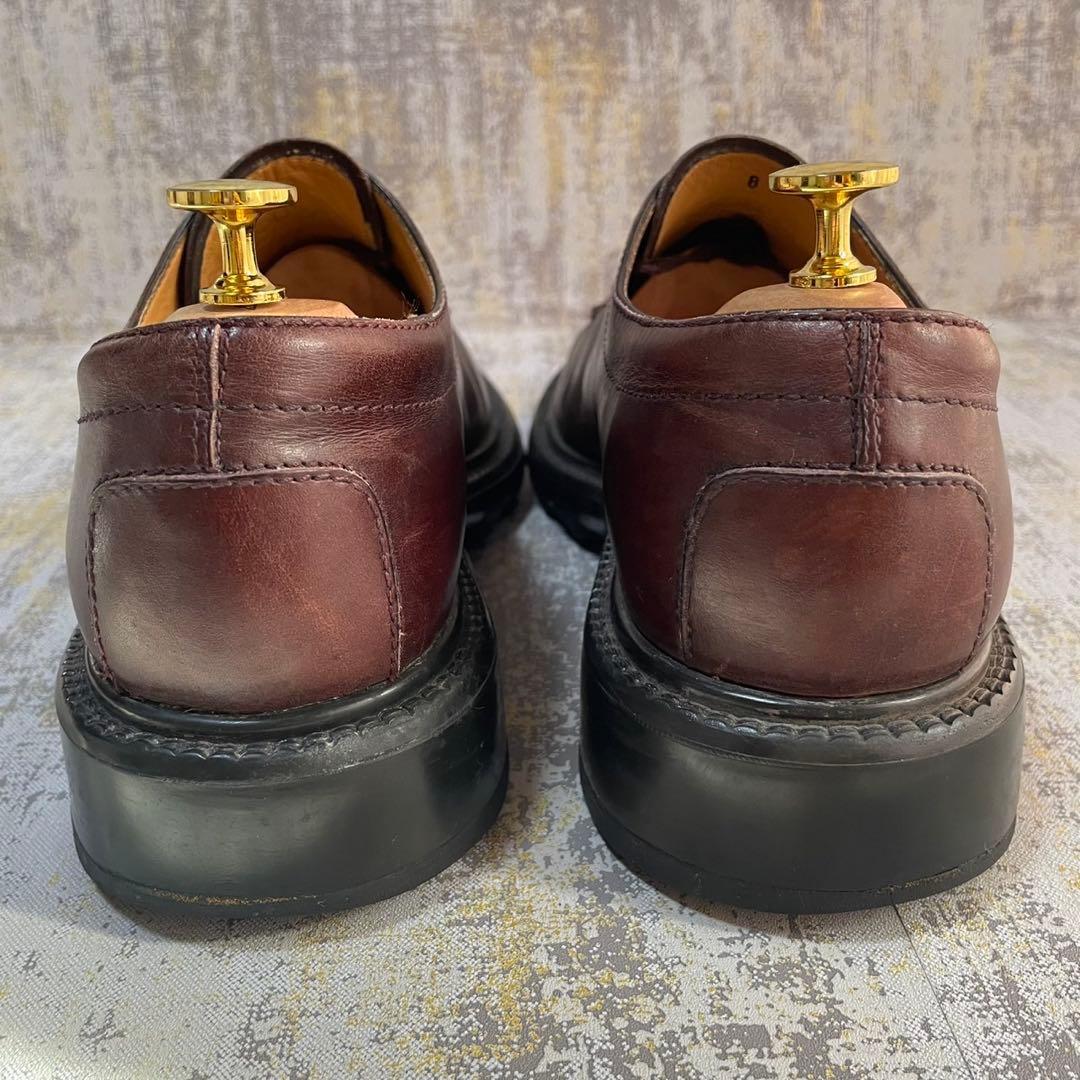 ★希少★トッズ TOD'S Uチップ ドレスシューズ【27】バーガンディ 厚底