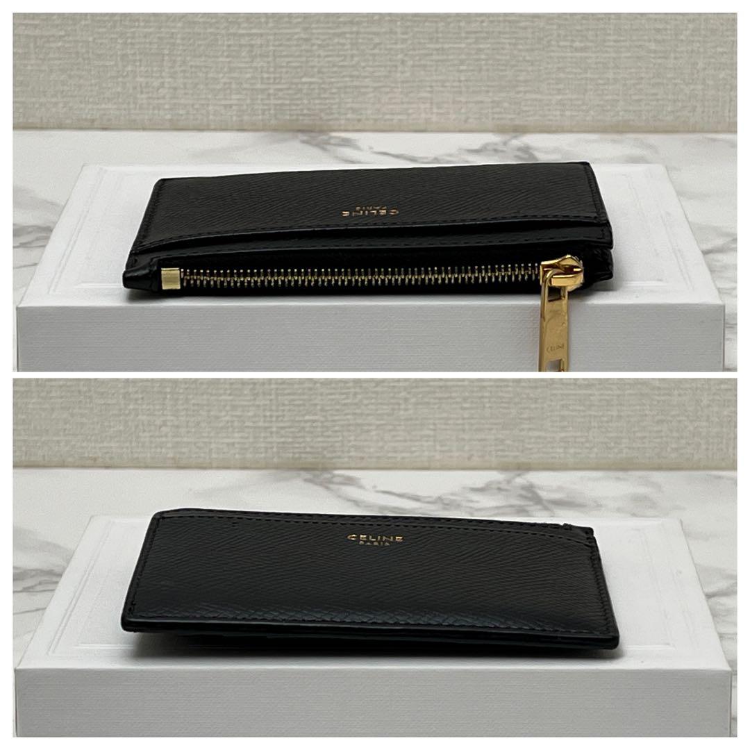 セリーヌ ジップ付きカードホルダー ケース ブラック CELINE
