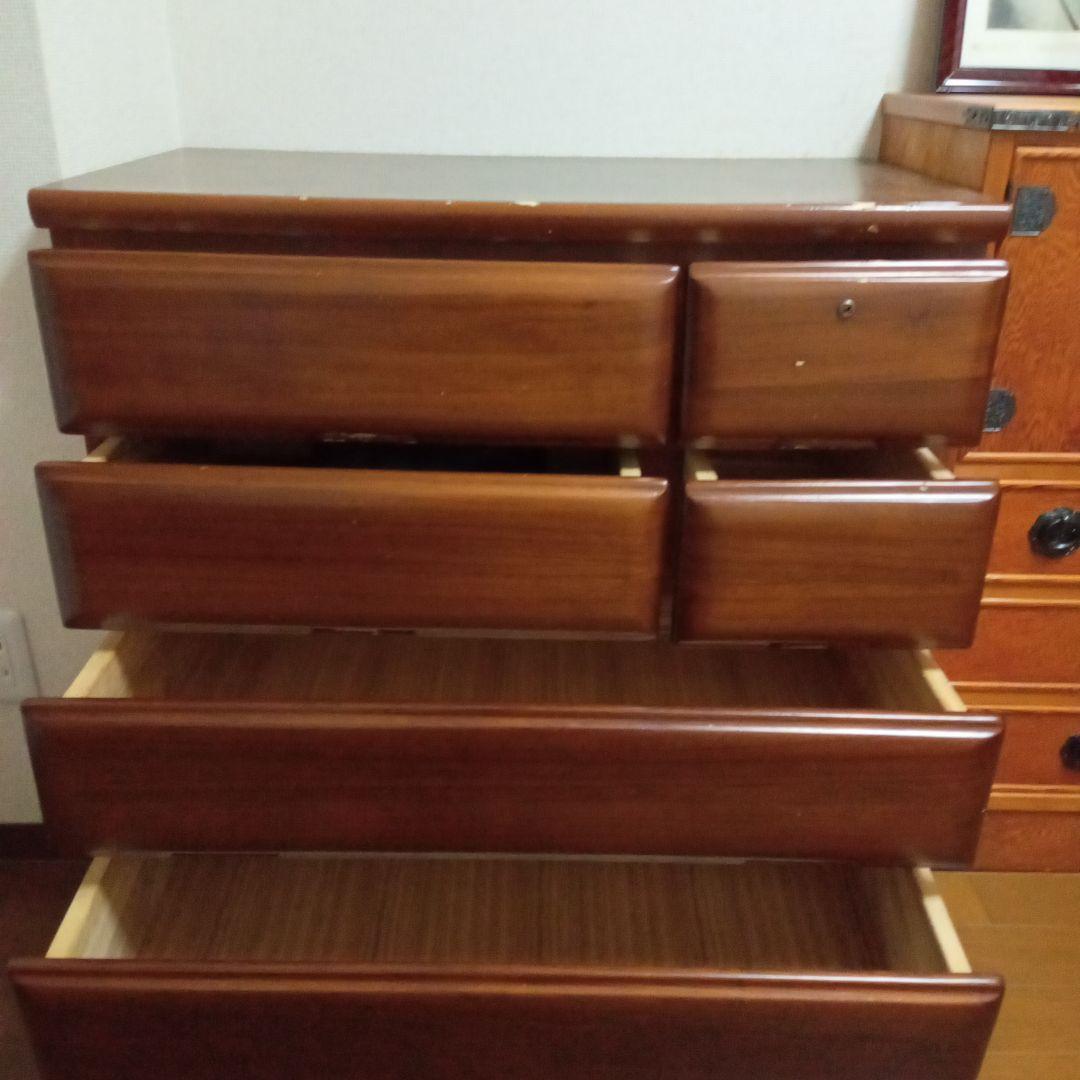 木製ブラウンタンス 5引き出し