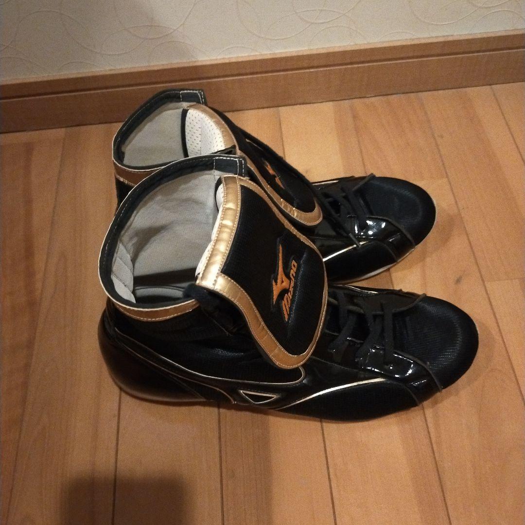Mizuno ボクシングシューズ ブラック/ゴールド