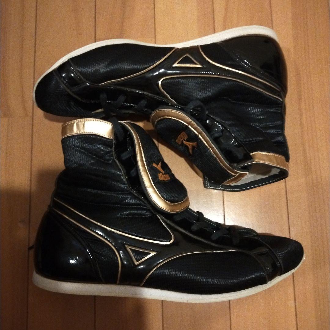 Mizuno ボクシングシューズ ブラック/ゴールド