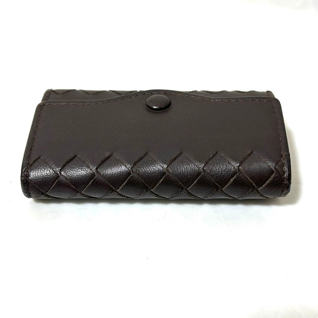 美品 ボッテガヴェネタ 本革 レザー イントレチャート キーケース