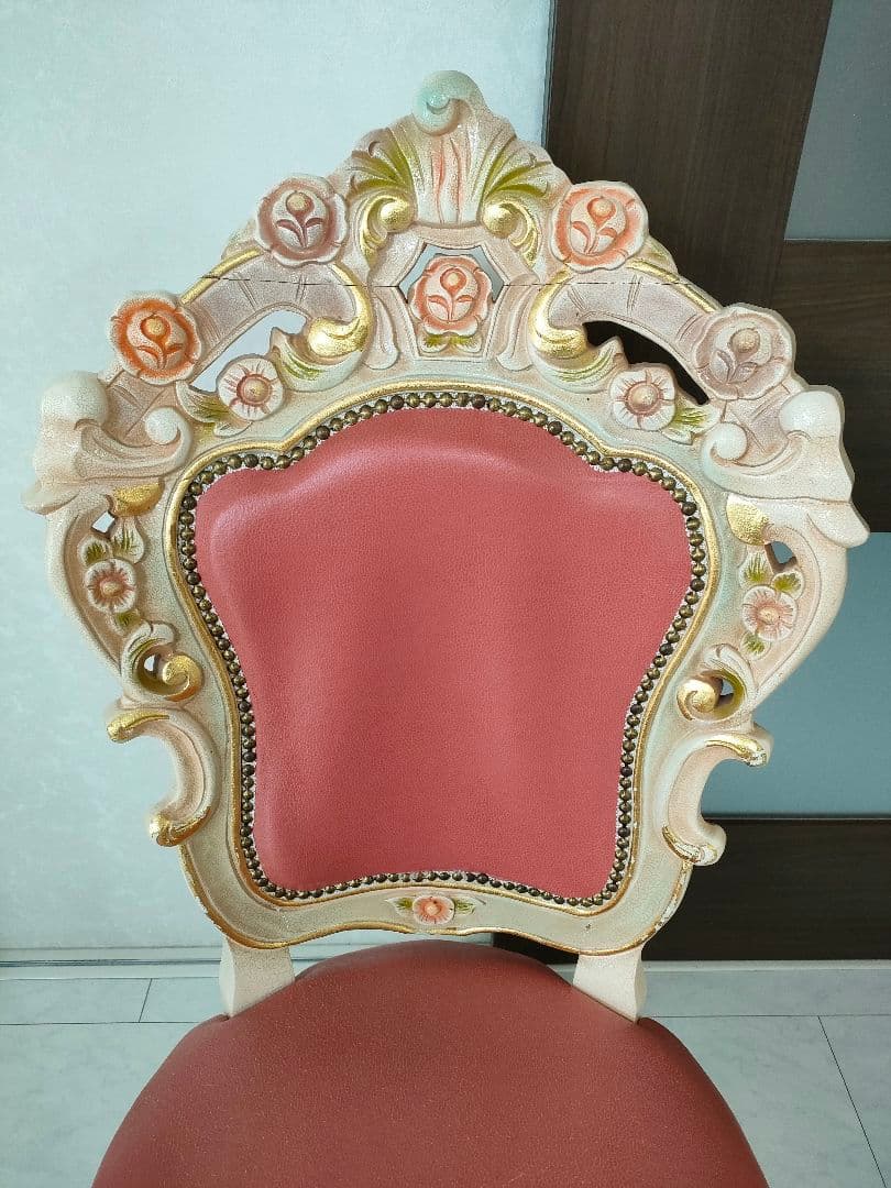 【おけい♛ྀི親孝行中様用】ロココ調 ダイニングチェア 1脚（２つ目）