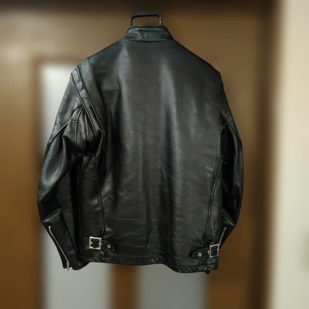 Schott ブラック シングルライダースジャケット641