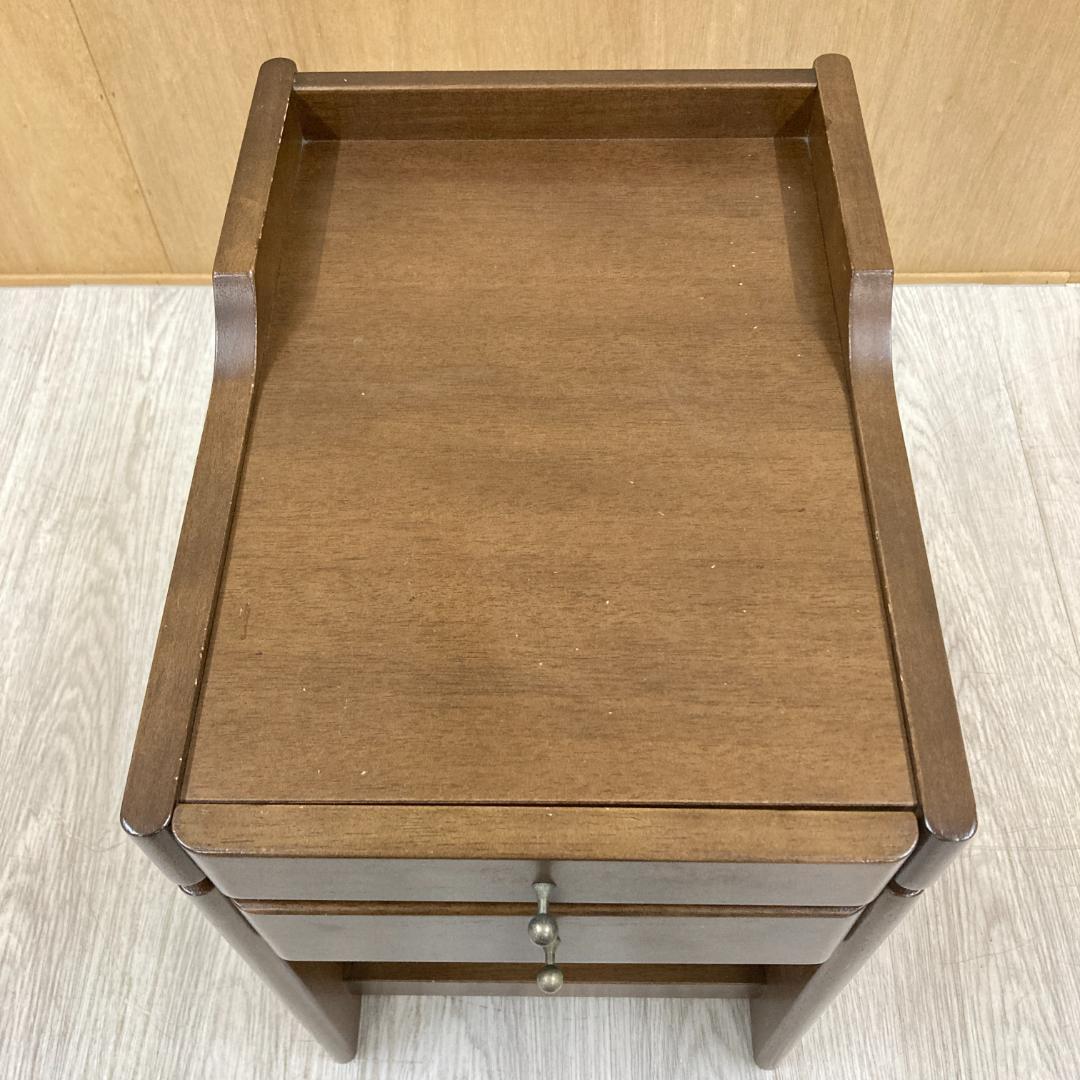 【カリモク】サイドテーブル　ナイトテーブル　電話台