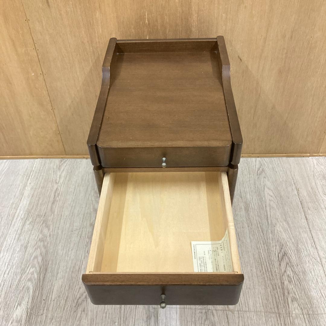 【カリモク】サイドテーブル　ナイトテーブル　電話台
