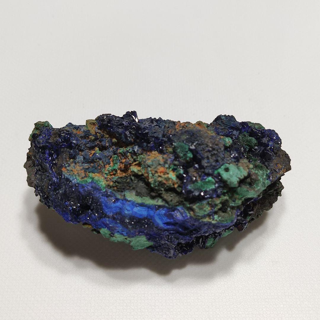 パワーストーン　天然石　マラカイトを伴うアズライト　原石　101g　No.983