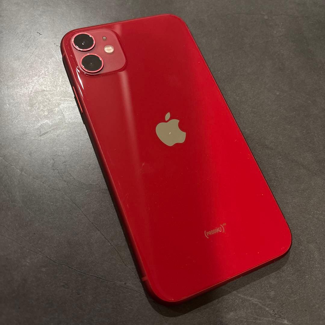 iPhone11 本体 256G レッド フェイスID機能なし