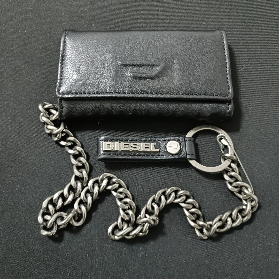 【新品未使用品】DIESEL キーケース ブラックレザー 6連 ディーゼル