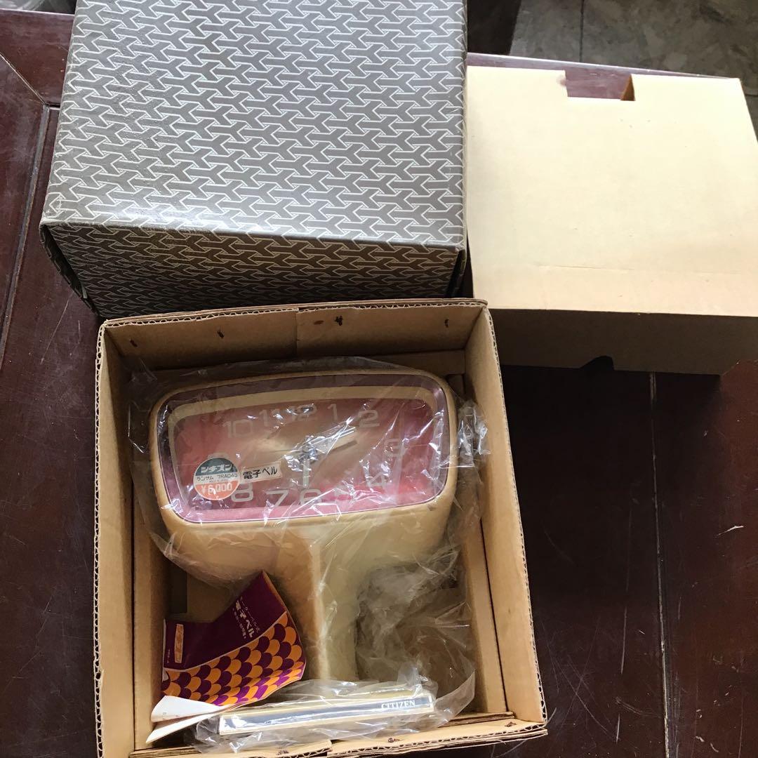 シチズン 置時計 7RA045 昭和レトロ デットストック　箱付き