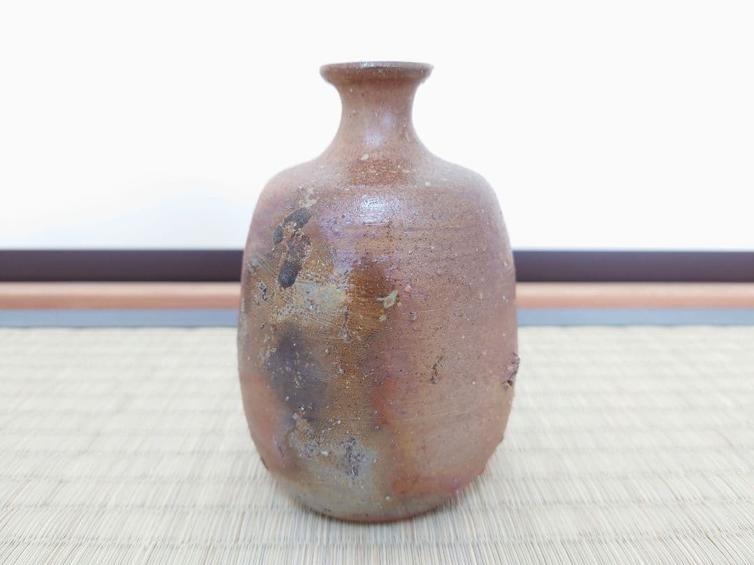 人間国宝 伊勢崎淳 備前 徳利 共箱