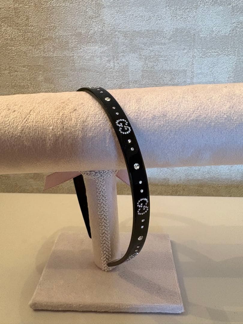 美品♡GUCCI GG クリスタルヘアバンド