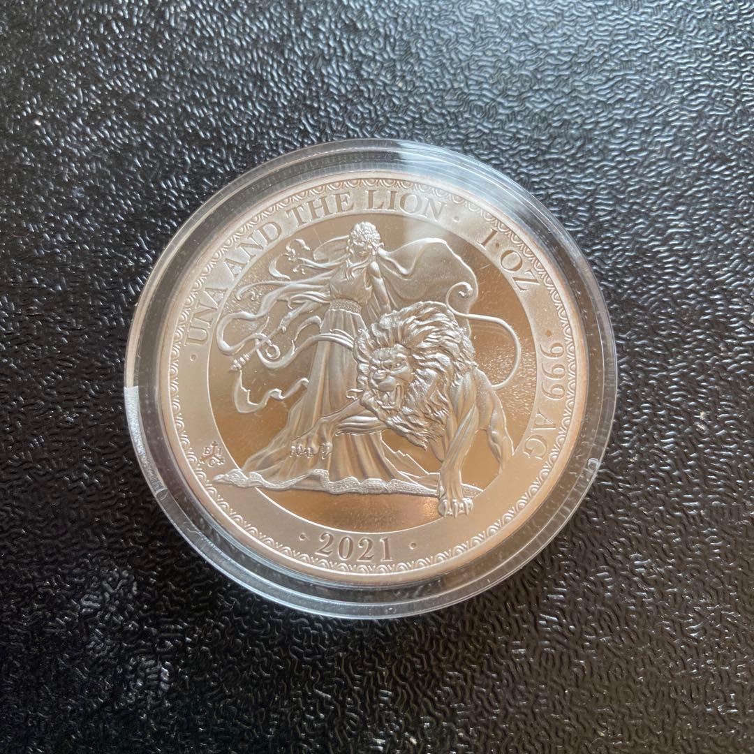銀貨　99.9% 純銀　シルバー　ウナ　ライオン　銀貨　セントヘレナ　ブリタニア