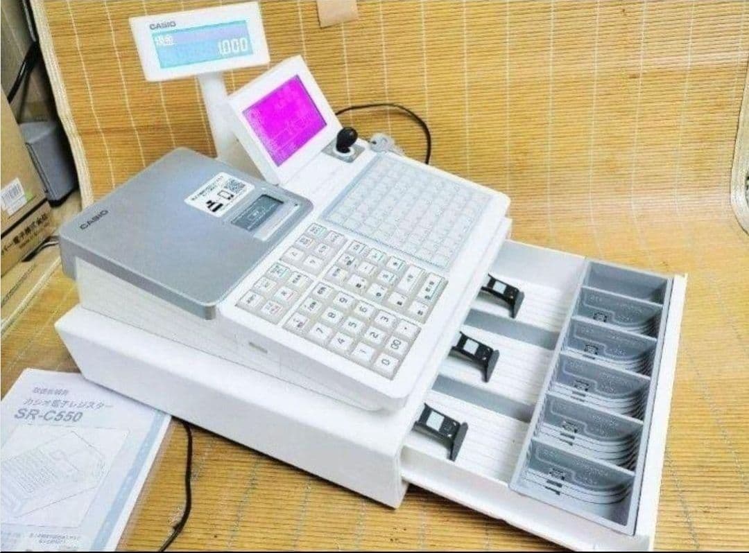 カシオレジスター　SR-CS550　スマホ連携Bluetooth　592259