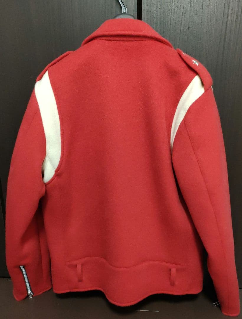 SCHOTT×STUSSY　コート　レッド