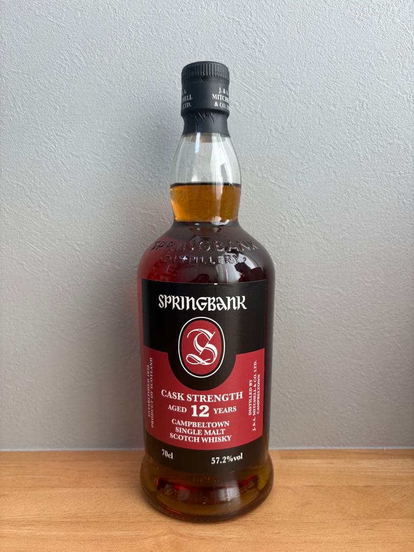 プリングバンク 12年 カスクストレングス 57.2度 700ml