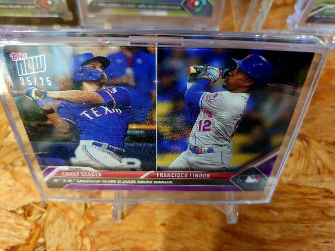 topps now コーリー・シーガー&フランシスコ・リンドーア ラストナンバー