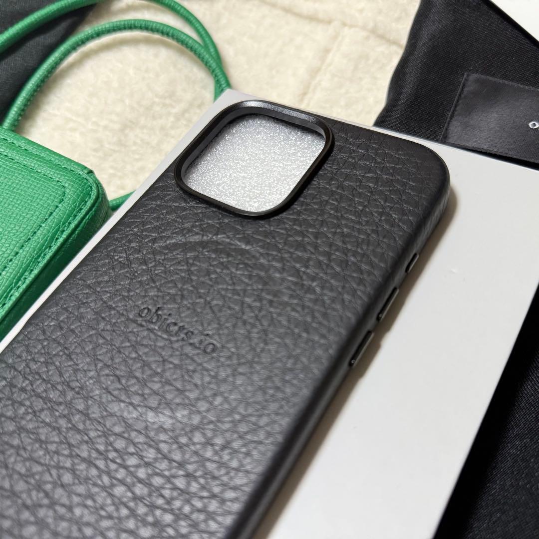 objcts.io スマホショルダー16promax ストラップ付きiPhone