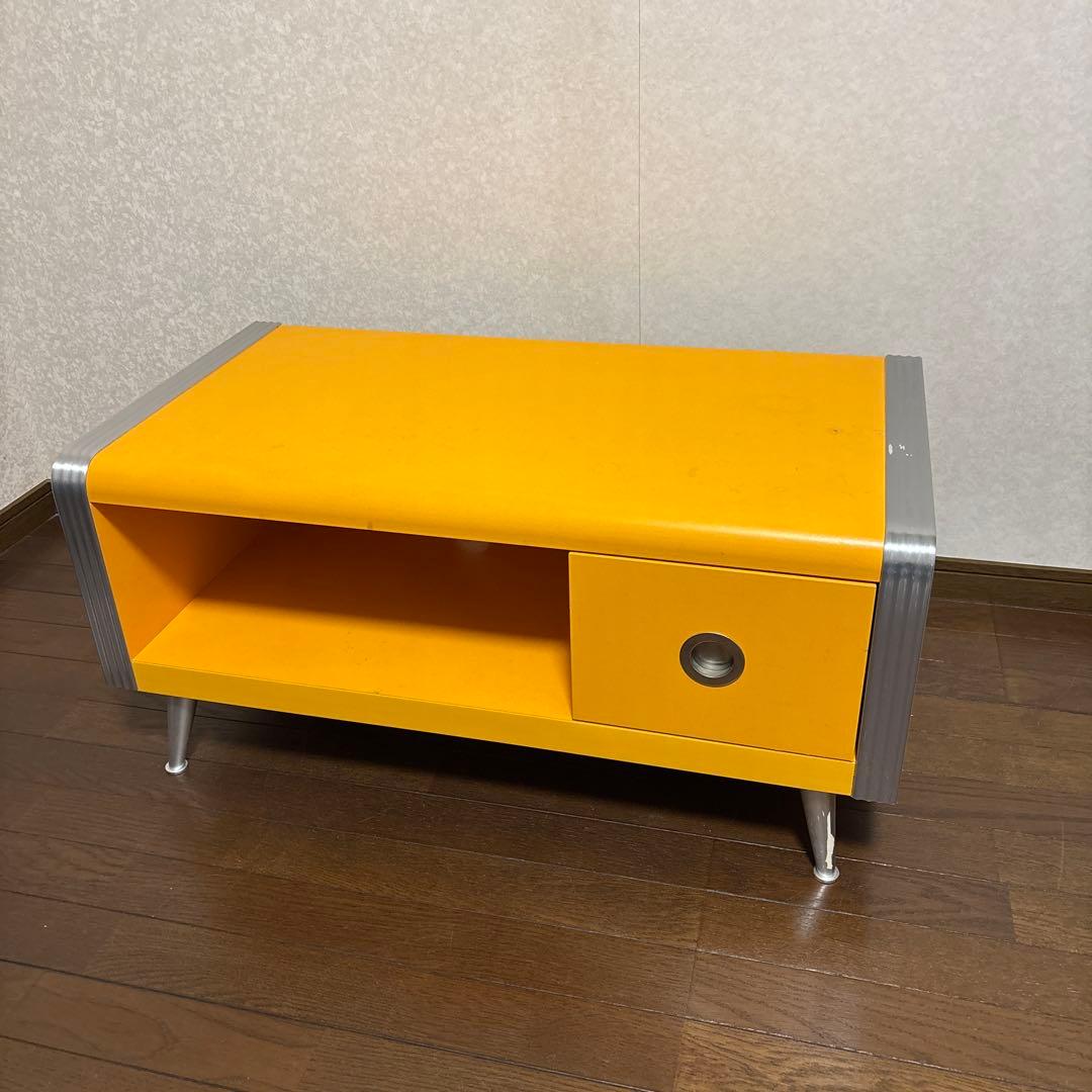 【良品】スペースエイジ テレビボード レトロポップ ヴィンテージ イエロー