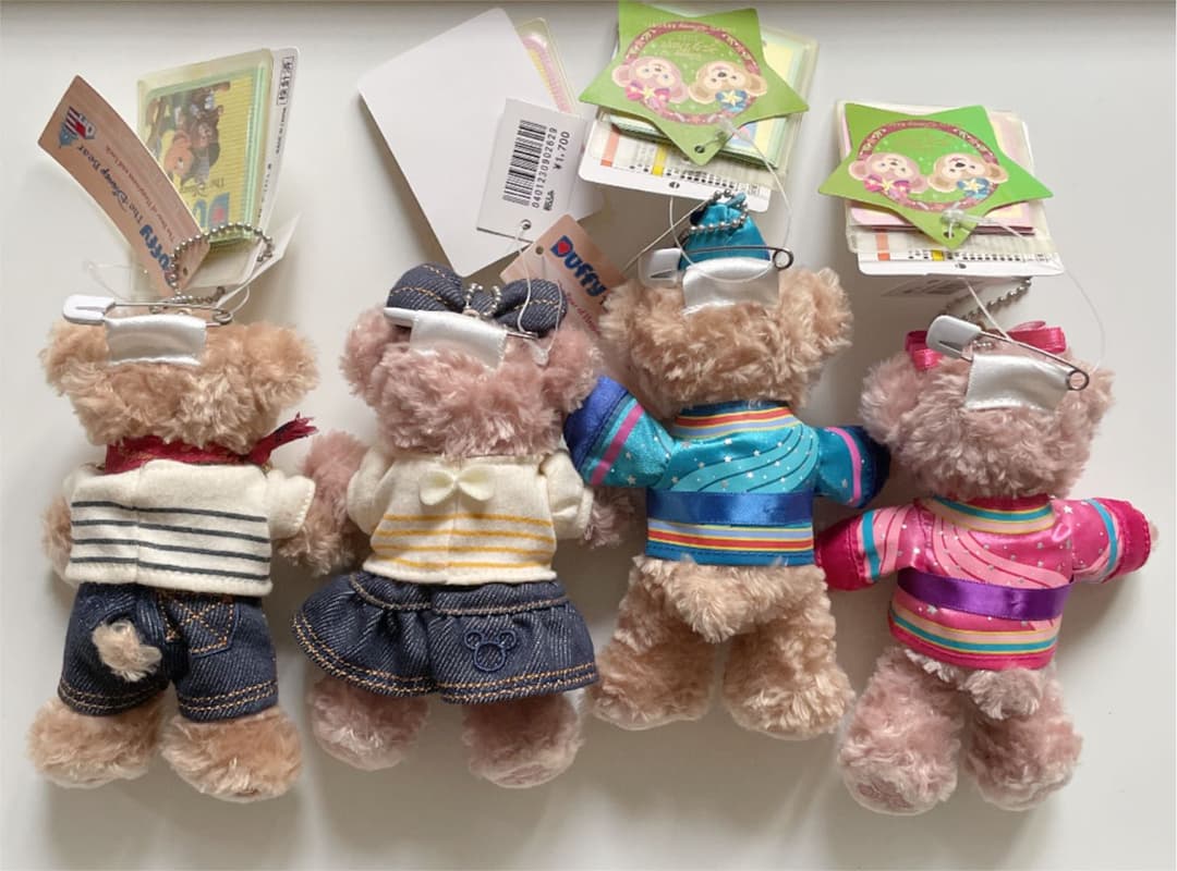 ぬいぐるみバッジ ダッフィー シェリーメイ 2013 デニム 2015 七夕