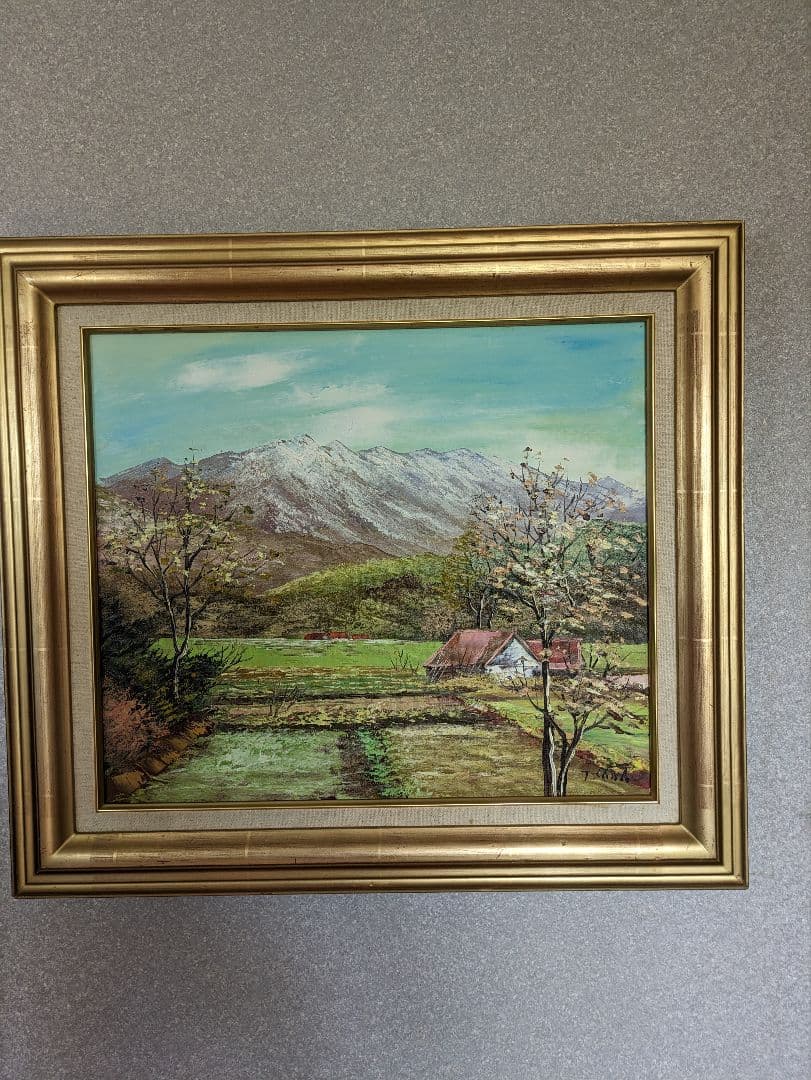 澤健作　油彩画F10号　肉筆