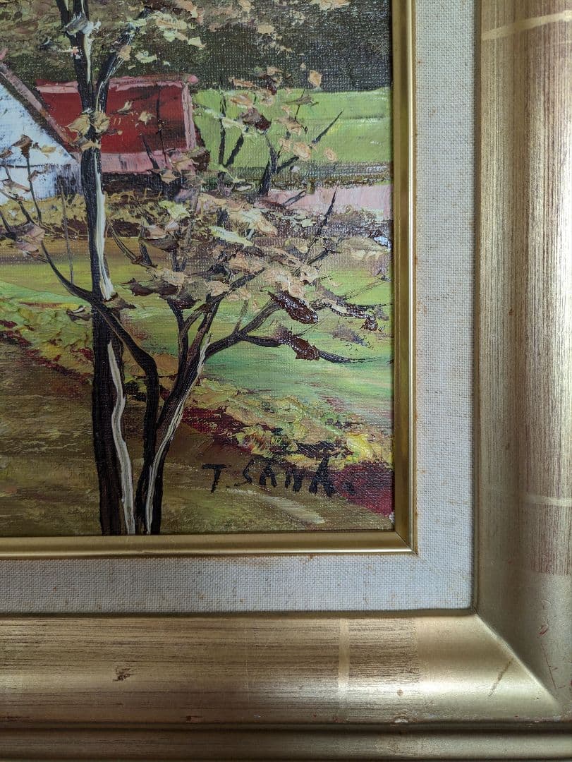 澤健作　油彩画F10号　肉筆