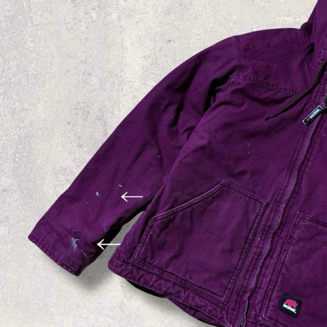 ぽ古着ダックパーカーアクティブジャケット短丈90s裏ボアジップフーディース