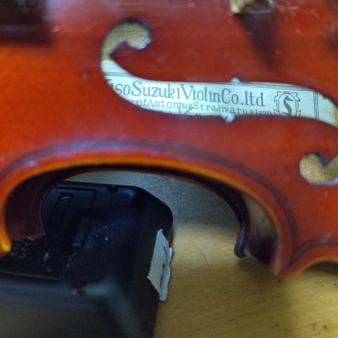 ♥4才前後の子供用♥スズキバイオリン1/10♥品番350メンテ済♥弓ケ―ス松脂付