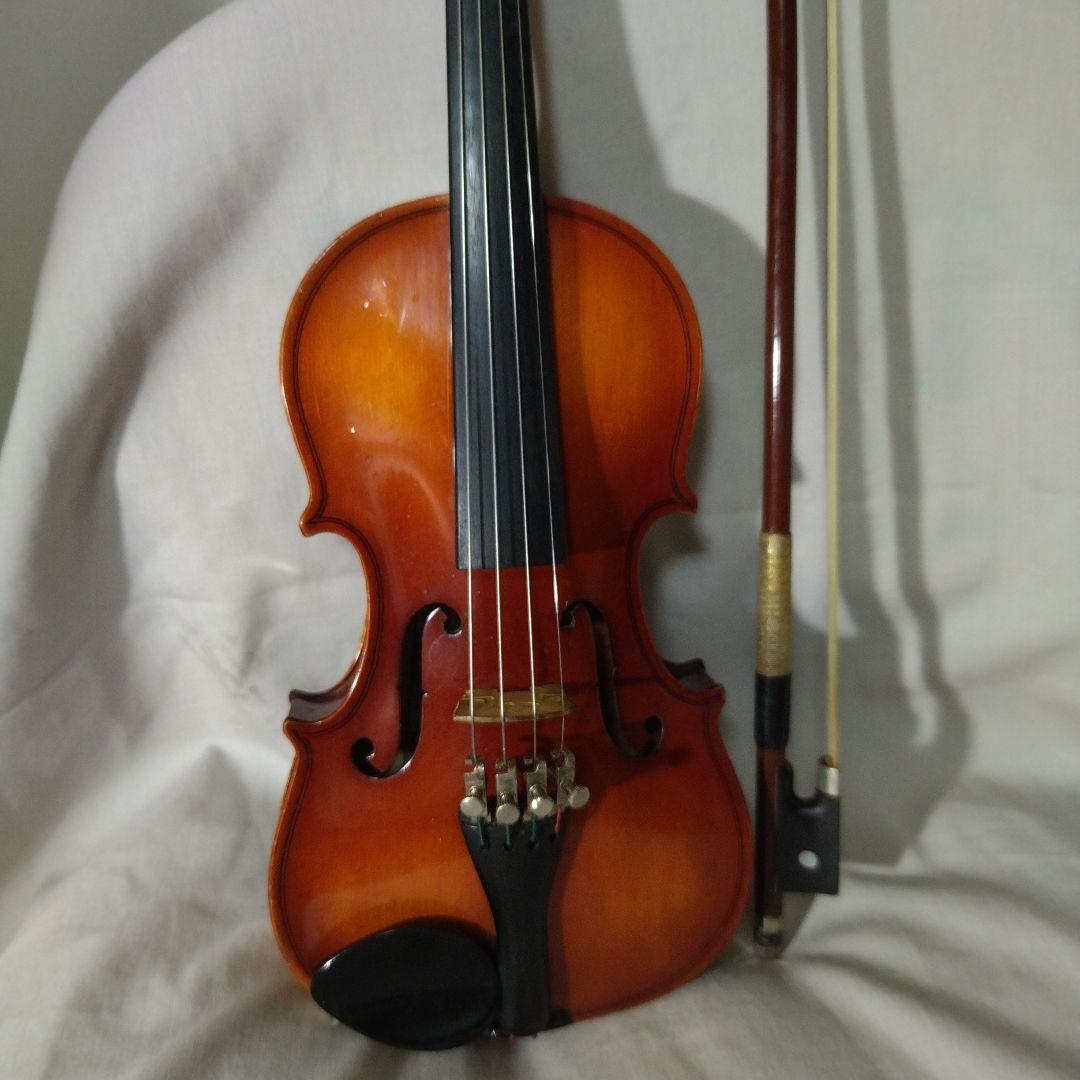 ♥4才前後の子供用♥スズキバイオリン1/10♥品番350メンテ済♥弓ケ―ス松脂付