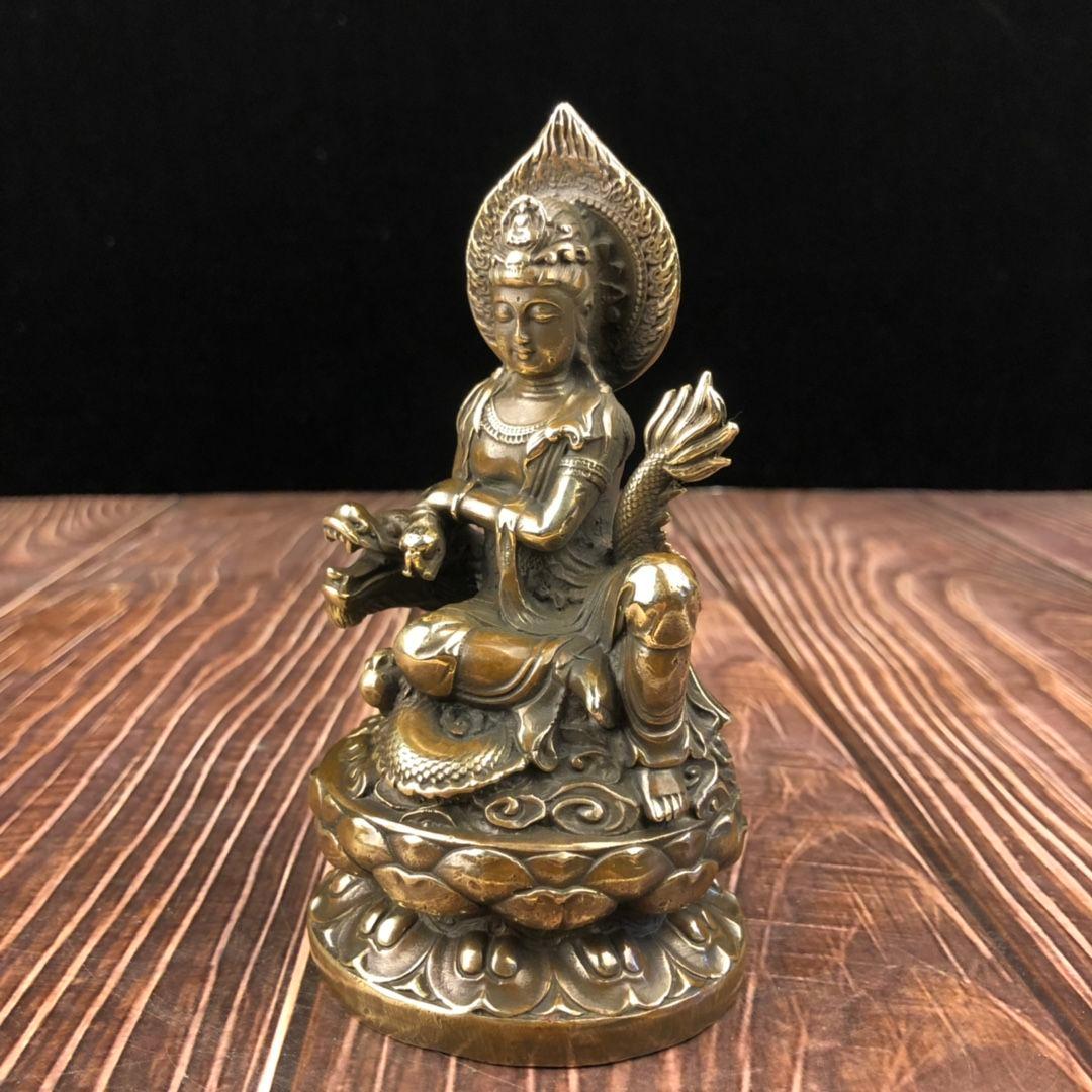 仏教美術 仏像 観音菩薩 騎龍観音菩薩仏像 仏堂 奉納 銅製品 工芸品 置物