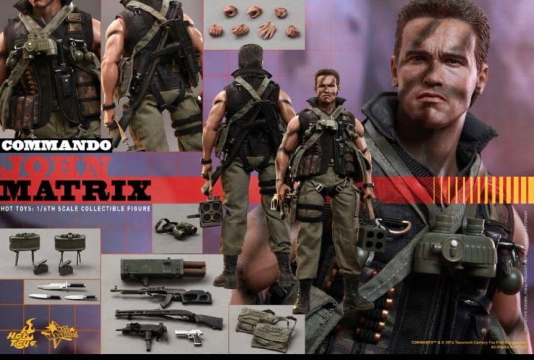 ホットトイズ　コマンドー1/6 ジョンメイトリックスHotToys