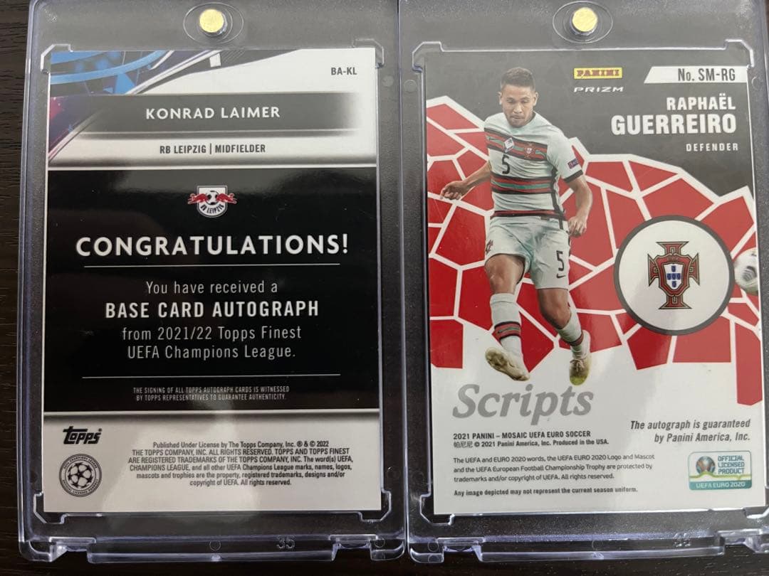 topps panini サッカーサインカード　ラファエルゲレイロ　ライマー