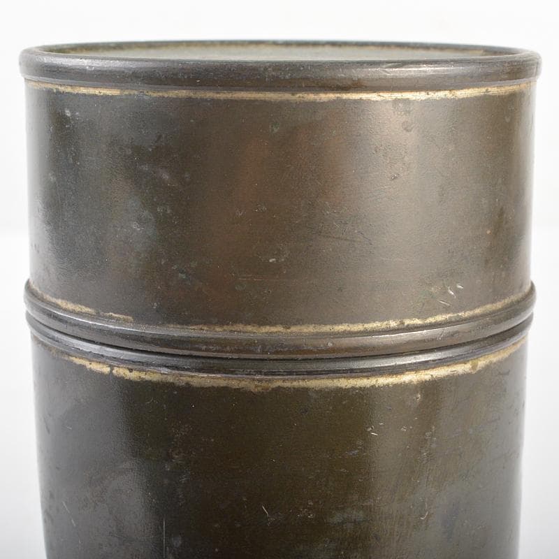 煎茶道具　鮎銅銘　古錫　茶壷　茶心壷　約436g　M　R7379