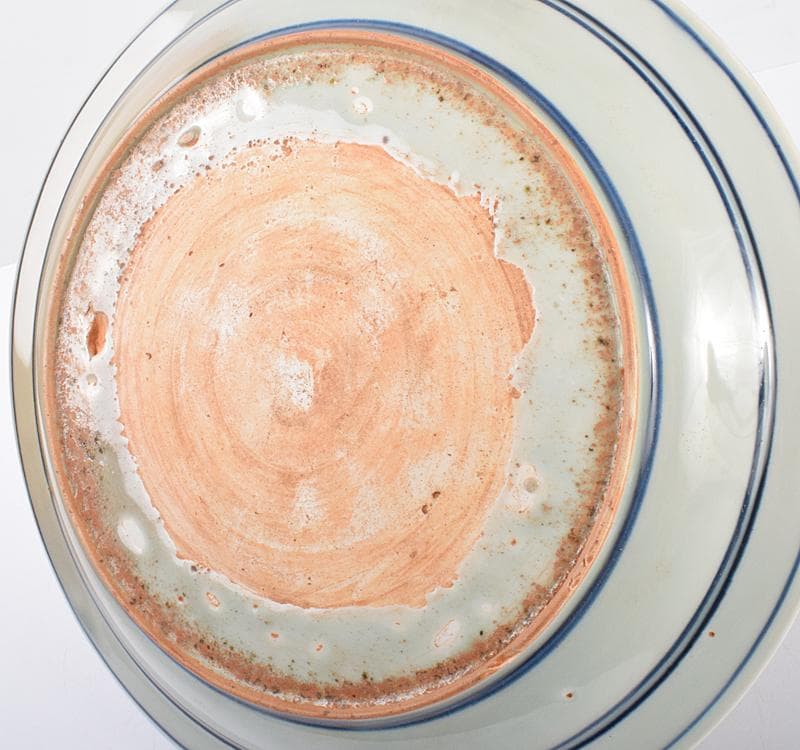 中国　青花　鳥花文　大皿　飾皿　C 3542C