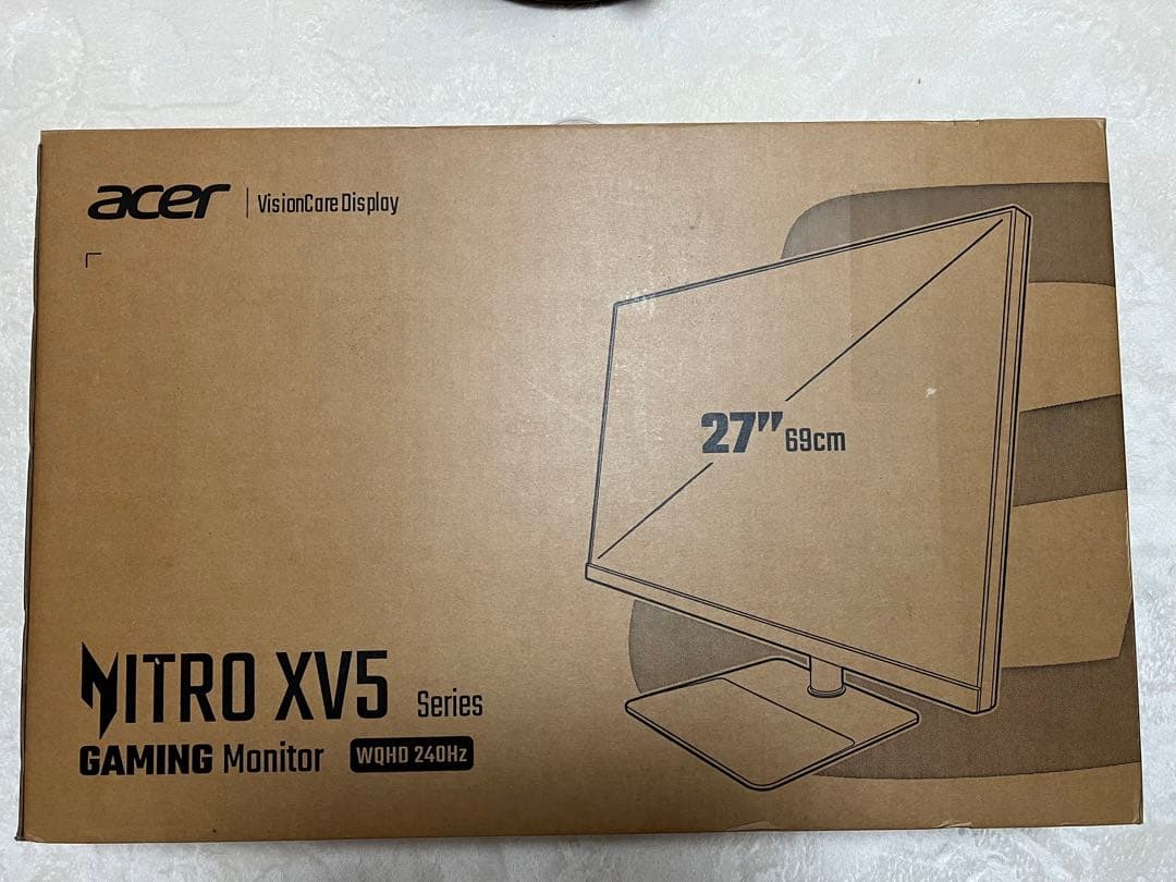 Acer 27インチ WQHD 240Hz ゲーミングモニター