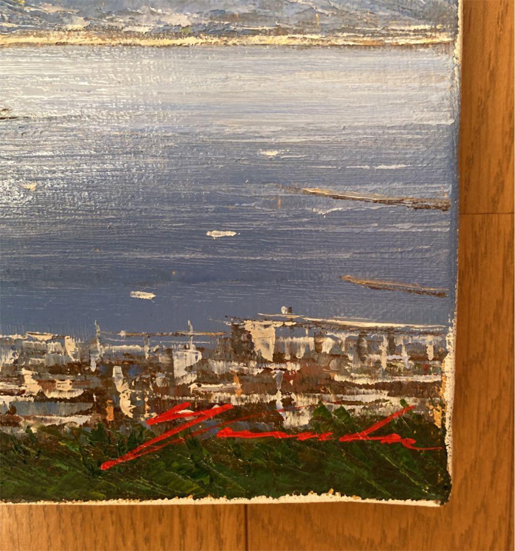 山田紀義　富士日本平(F4)油絵