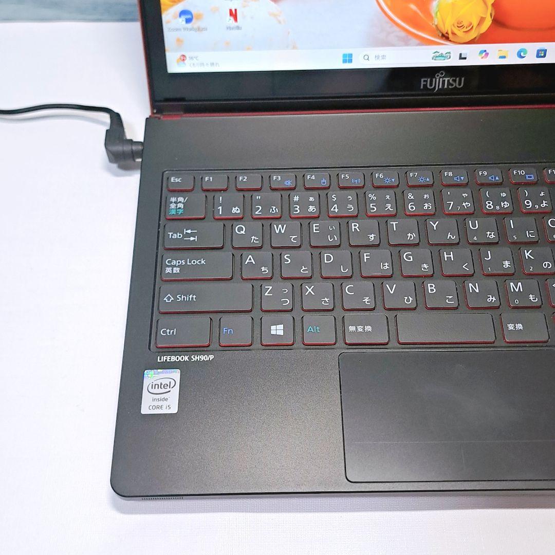 H90 バッテリー良好 小型ノートパソコン 富士通 win11 i5