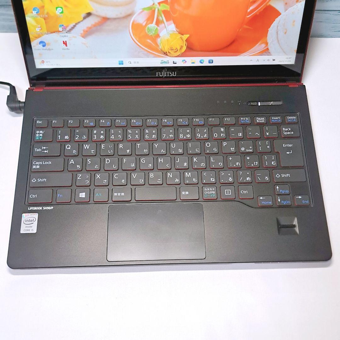 H90 バッテリー良好 小型ノートパソコン 富士通 win11 i5