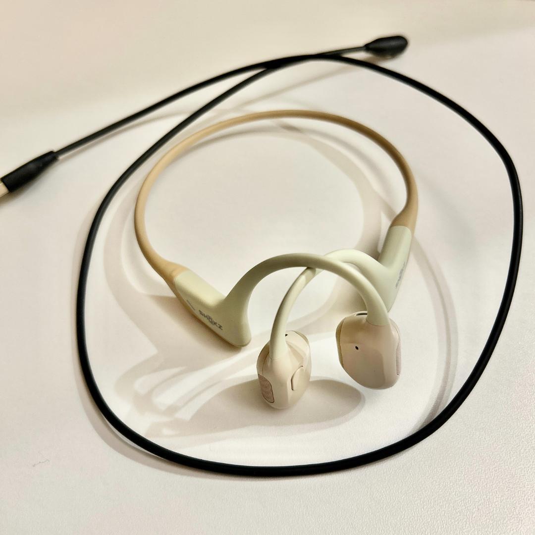 使用頻度少★ Shokz OpenRun Pro 骨伝導イヤホン ベージュ