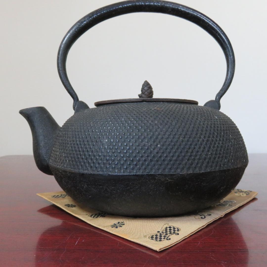 鉄瓶 銘なし 黒粒 錆 穴なし ケンケン昭和レトロ館