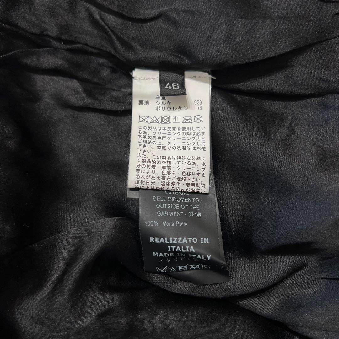 【新品定価22万】GIORGIO BRATO ラムレザージャケット ブラック46