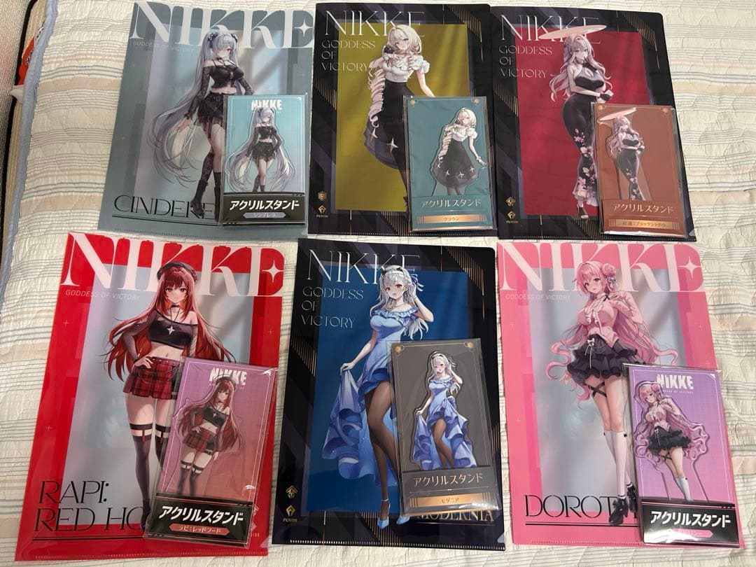 NIKKE ローソンコラボ　アクスタ　クリアファイル　6種セット　アクスタ未開封