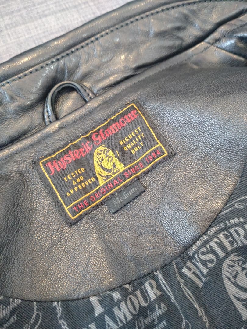 K*j様 HYSTERIC GLAMOUR ブラックレザー　シングルライダース