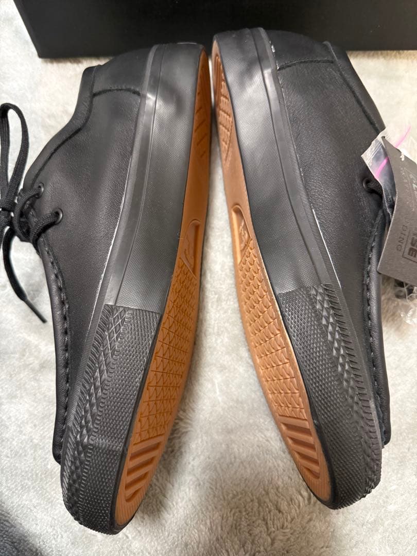 おもらんど様　新品未使用　CONVERSE レザー モカシン スニーカー シボ革