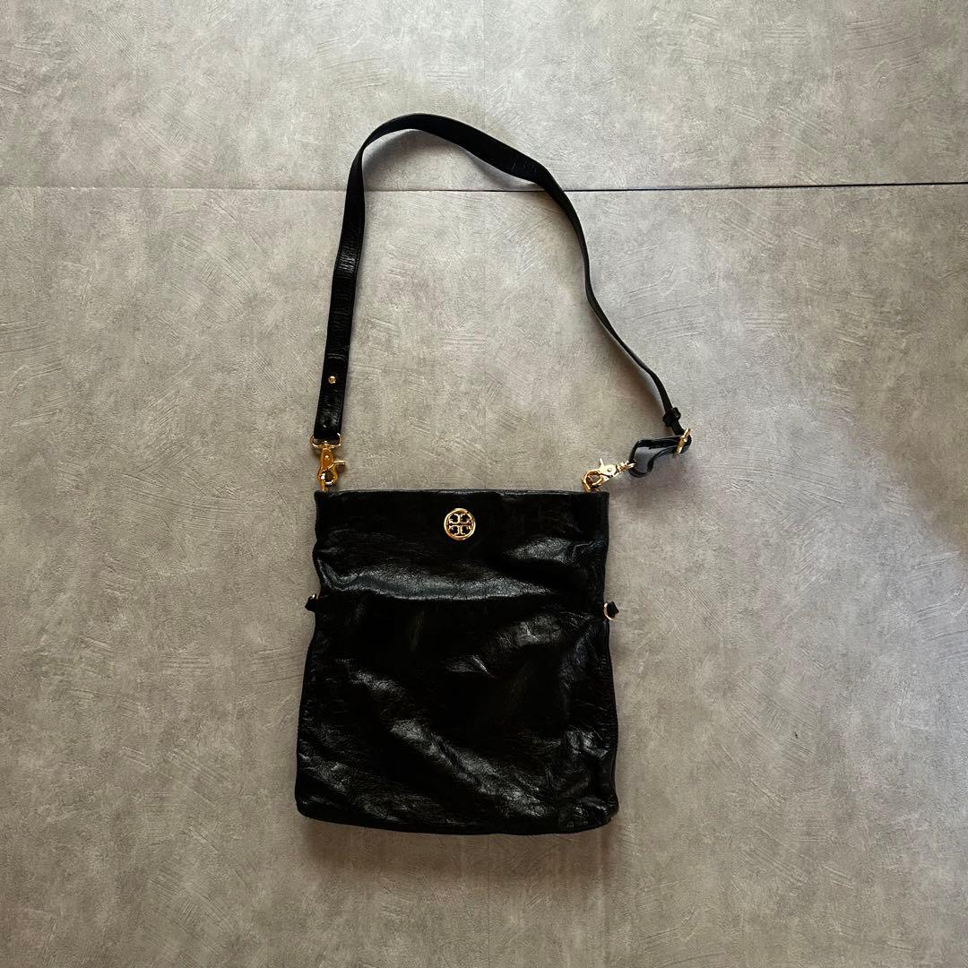 バッグ tory burch grunge shoulder bag y2k black